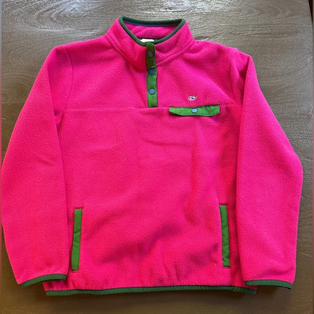 Vineyard Vines Girl’s Pink Fleece, size L (14), excellent condition - Picture 1 of 4